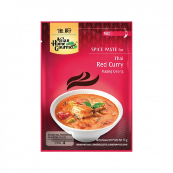 Asian Home Gourmet Thai Red Curry Kaang Daeng, Gewürzpaste mild, 50g